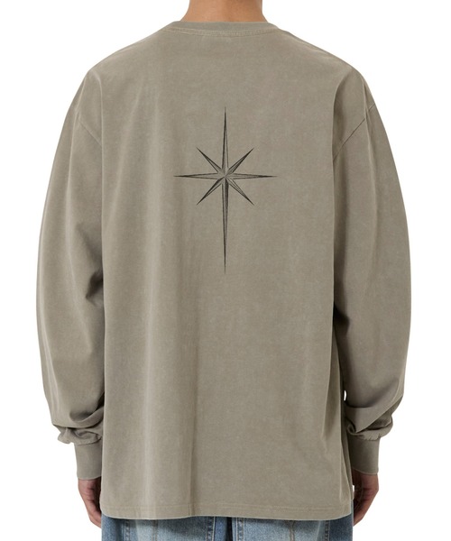 OY(オーワイ)の「『OY/オーワイ』WASHED OLD ENG L/S TEE/ウォッシュドオールドイングリッシュ長袖Tシャツ(Tシャツ/カットソー・レディース・ブラック/カーキ・L/M)」の10枚目の写真