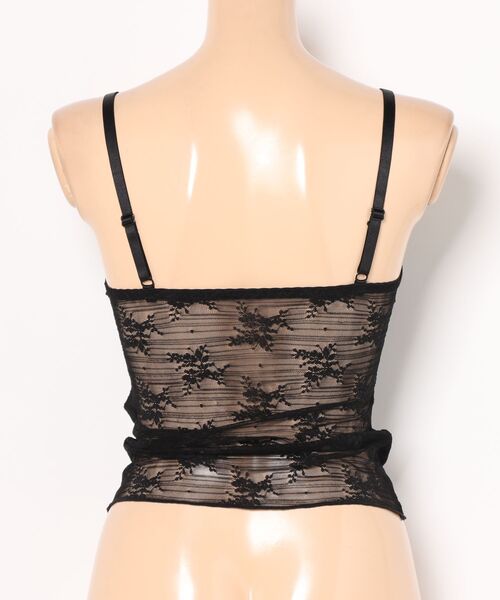 Lace Ladies(レースレディース)の「ロマンチック レース コンパクト カップ付き キャミソール(キャミソール・レディース・グレイッシュベージュ/アイボリー/ブラック・L/M)」の5枚目の写真