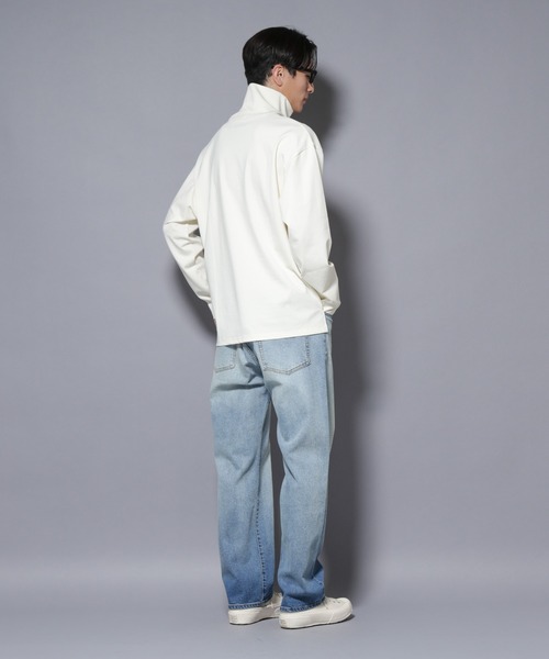 NANO universe（ナノユニバース）の「｢NJ/CLUB｣ ポンチタートルネック（Tシャツ/カットソー・メンズ・ブラック/ホワイト・L/M）」の15枚目の写真