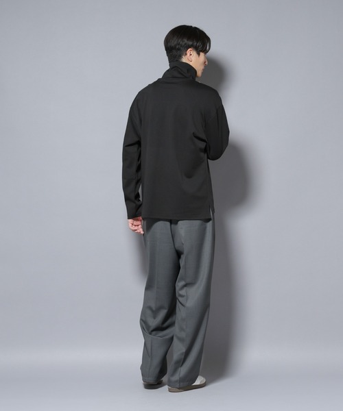 NANO universe（ナノユニバース）の「｢NJ/CLUB｣ ポンチタートルネック（Tシャツ/カットソー・メンズ・ブラック/ホワイト・L/M）」の10枚目の写真