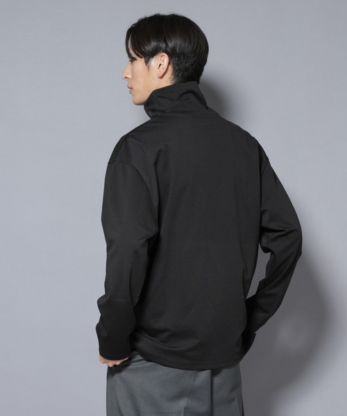 NANO universe（ナノユニバース）の「｢NJ/CLUB｣ ポンチタートルネック（Tシャツ/カットソー・メンズ・ブラック/ホワイト・L/M）」の18枚目の写真