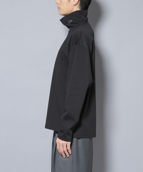 NANO universe（ナノユニバース）の「｢NJ/CLUB｣ ポンチタートルネック（Tシャツ/カットソー・メンズ・ブラック/ホワイト・L/M）」の11枚目の写真