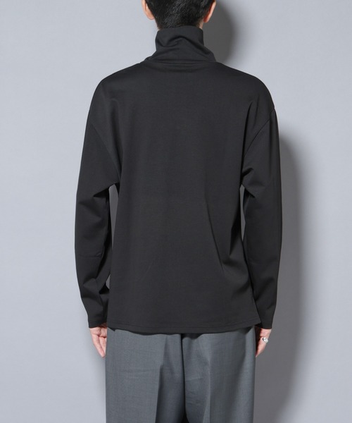 NANO universe（ナノユニバース）の「｢NJ/CLUB｣ ポンチタートルネック（Tシャツ/カットソー・メンズ・ブラック/ホワイト・L/M）」の12枚目の写真