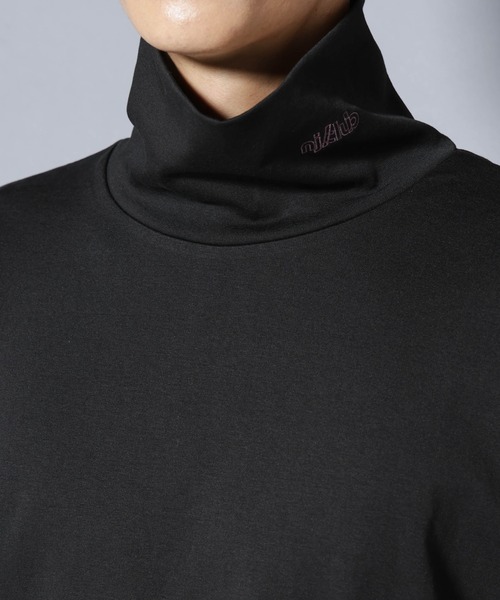 NANO universe（ナノユニバース）の「｢NJ/CLUB｣ ポンチタートルネック（Tシャツ/カットソー・メンズ・ブラック/ホワイト・L/M）」の3枚目の写真