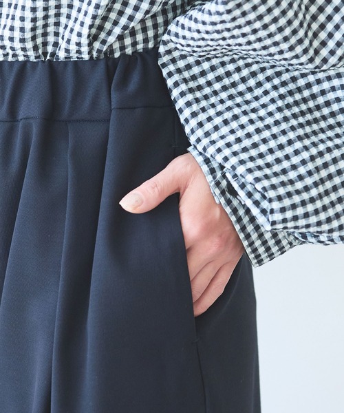 yuni(ユニ )の「レーヨンウール gum tack パンツ(その他パンツ・レディース・ネイビー/カーキ・FREE)」の13枚目の写真