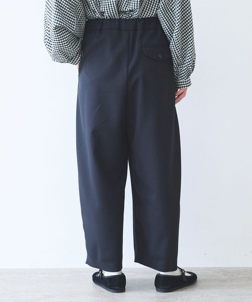 yuni(ユニ )の「レーヨンウール gum tack パンツ(その他パンツ・レディース・ネイビー/カーキ・FREE)」の8枚目の写真