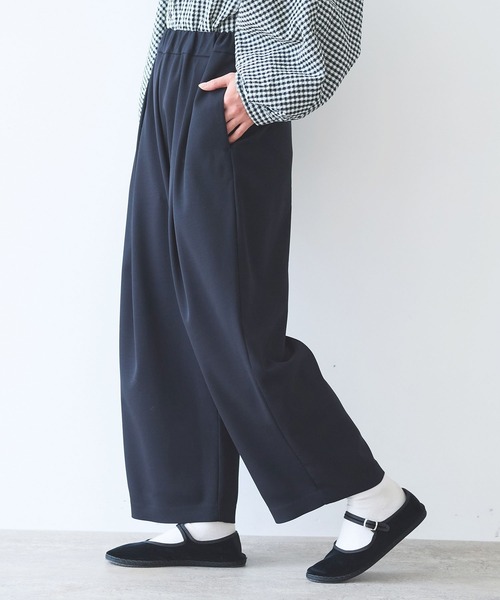 yuni(ユニ )の「レーヨンウール gum tack パンツ(その他パンツ・レディース・ネイビー/カーキ・FREE)」の7枚目の写真