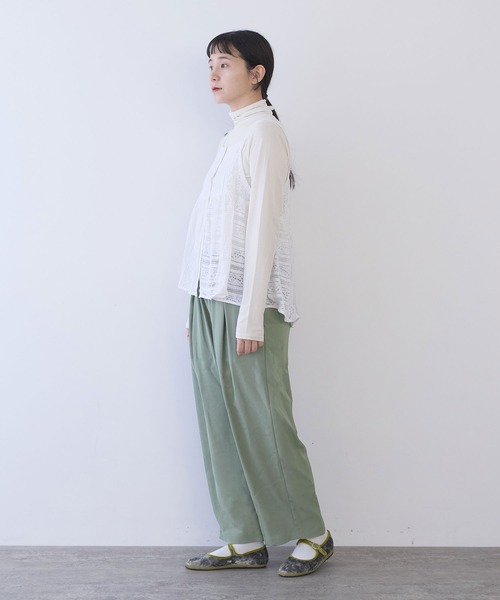 yuni(ユニ )の「レーヨンウール gum tack パンツ(その他パンツ・レディース・ネイビー/カーキ・FREE)」の18枚目の写真