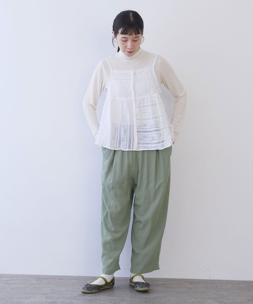 yuni(ユニ )の「レーヨンウール gum tack パンツ(その他パンツ・レディース・ネイビー/カーキ・FREE)」の20枚目の写真