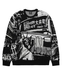 HUF(nt)WORLDWIDE COMMUTER SWEATER(jbg/Z[^[)