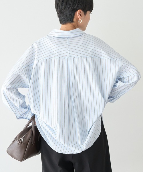 AMERICAN HOLIC(アメリカンホリック)の「抜け衿スキッパーシャツ(シャツ/ブラウス・レディース・ベージュ系その他2/ブルー系その他7/グレイッシュベージュ/オフホワイト・L/M)」の19枚目の写真