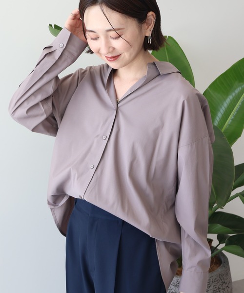 セール】抜け衿スキッパーシャツ（シャツ/ブラウス）｜AMERICAN HOLIC