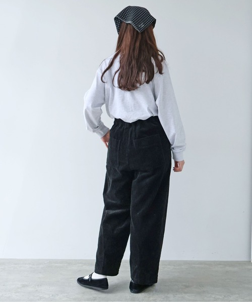 セール】コットンコーデュロイ バックゴムワイドパンツ（その他パンツ