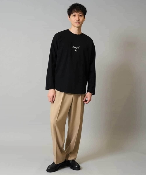 a.v.v（アーヴェヴェ）の「ワンタックワイドイージースラックス　LANATEC【ストレッチ/洗濯機で洗える/イージーケア/毛玉になりにくい】（その他パンツ・メンズ・ブラック/ベージュ/チャコールグレー・46/48）」の12枚目の写真