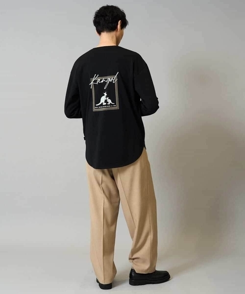 a.v.v（アーヴェヴェ）の「ワンタックワイドイージースラックス　LANATEC【ストレッチ/洗濯機で洗える/イージーケア/毛玉になりにくい】（その他パンツ・メンズ・ブラック/ベージュ/チャコールグレー・46/48）」の14枚目の写真