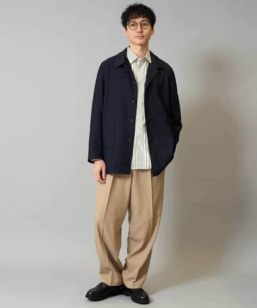 a.v.v（アーヴェヴェ）の「ワンタックワイドイージースラックス　LANATEC【ストレッチ/洗濯機で洗える/イージーケア/毛玉になりにくい】（その他パンツ・メンズ・ブラック/ベージュ/チャコールグレー・46/48）」の15枚目の写真