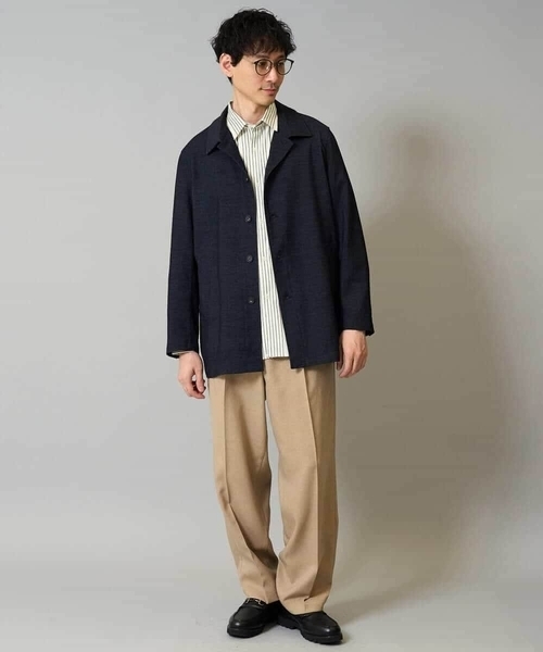 a.v.v（アーヴェヴェ）の「ワンタックワイドイージースラックス　LANATEC【ストレッチ/洗濯機で洗える/イージーケア/毛玉になりにくい】（その他パンツ・メンズ・ブラック/ベージュ/チャコールグレー・46/48）」の16枚目の写真