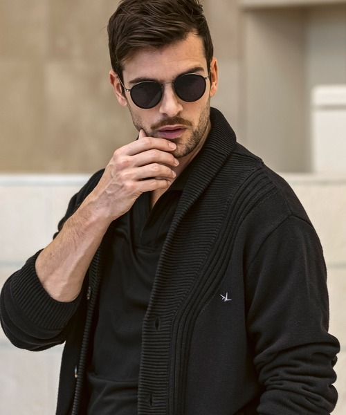 1PIU1UGUALE3  RELAX （ウノピゥウノウグァーレトレ リラックス）の「1PIU1UGUALE3 RELAX(ウノピゥウノウグァーレトレ リラックス)センターリブ ヘビーウェイト ニットカーディガン（カーディガン/ボレロ・メンズ・カーキ/ブラック・XL/L/M/S）」の7枚目の写真