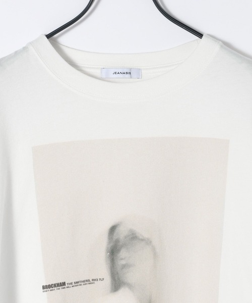 JEANASIS（ジーナシス）の「アソートグラフィックロンTEE/599633（Tシャツ/カットソー・レディース・ホワイト/ライトブルー/チャコールグレー・FREE）」の5枚目の写真