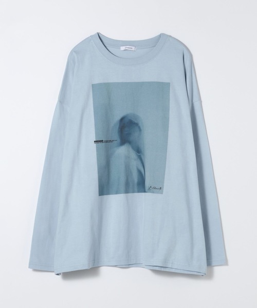 JEANASIS（ジーナシス）の「アソートグラフィックロンTEE/599633（Tシャツ/カットソー・レディース・ホワイト/ライトブルー/チャコールグレー・FREE）」の22枚目の写真