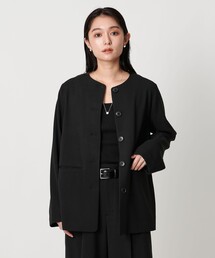 美品 ユナイテッドアローズ TOKYO 1,7万円 ノーカラーブラウス C334 美品 ユナイテッドアローズ TOKYO 1,7万円 ノーカラーブラウス