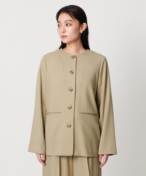 セール】＜MARW UNITED ARROWS＞ノーカラー シャツ ジャケット（シャツ