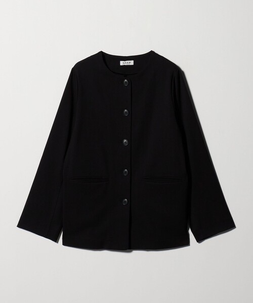 MARW UNITED ARROWS(マルゥ ユナイテッドアローズ)の「<MARW UNITED ARROWS>ノーカラー シャツ ジャケット(シャツ/ブラウス・レディース・ブラック/ベージュ・FREE)」の17枚目の写真