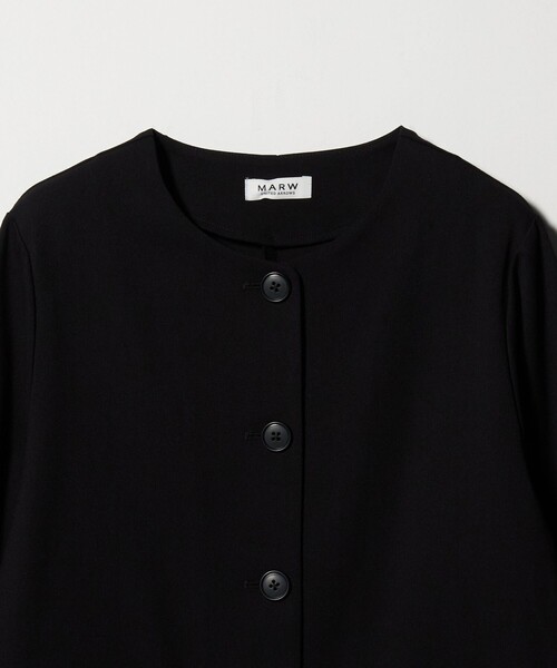 MARW UNITED ARROWS(マルゥ ユナイテッドアローズ)の「<MARW UNITED ARROWS>ノーカラー シャツ ジャケット(シャツ/ブラウス・レディース・ブラック/ベージュ・FREE)」の19枚目の写真