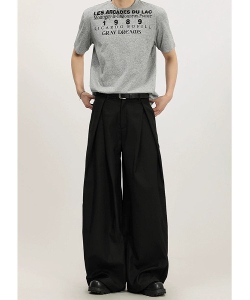 Otte（オッテ）の「フロントタックカーブシルエットパンツ（その他パンツ・メンズ・ブラック/アイボリー/ダークグレー・SMALL/MEDIUM/LARGE/X-LARGE）」の12枚目の写真