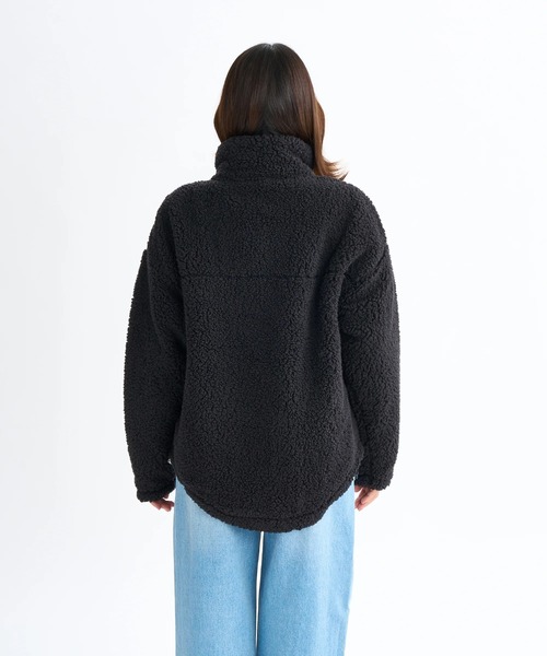 ROXY（ロキシー）の「BELLIS BOA JACKET/ロキシー撥水加工モコモコボアジャケット・ブルゾン（ブルゾン・レディース・コーラル/ブラック/ナチュラル/ブラウン/グリーン・SMALL/MEDIUM/LARGE）」の19枚目の写真