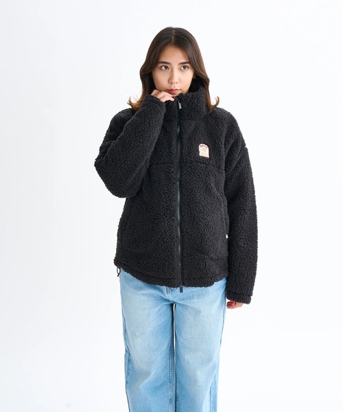 ROXY（ロキシー）の「BELLIS BOA JACKET/ロキシー撥水加工モコモコボアジャケット・ブルゾン（ブルゾン・レディース・コーラル/ブラック/ナチュラル/ブラウン/グリーン・SMALL/MEDIUM/LARGE）」の20枚目の写真