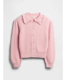 GAP(ギャップ)のラッフルフリルカラー カーディガン (キッズ)(カーディガン/ボレロ)