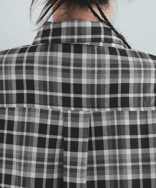 RAGEBLUE（レイジブルー）の「チェックティアードシャツワンピース（ワンピース・レディース・ブラック系/ブラウン系・FREE）」の17枚目の写真