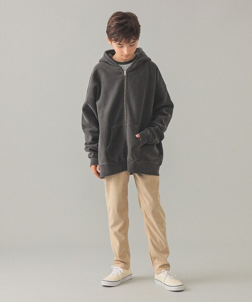 Smoothy（スムージー）の「SMOOTHY / ピグメント ジップ パーカー 2025FW（110～160cm）（パーカー・キッズ・オレンジ/ブラック・MEDIUM/X-LARGE/LARGE）」の20枚目の写真