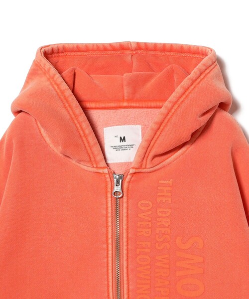 Smoothy（スムージー）の「SMOOTHY / ピグメント ジップ パーカー 2025FW（110～160cm）（パーカー・キッズ・オレンジ/ブラック・MEDIUM/X-LARGE/LARGE）」の12枚目の写真