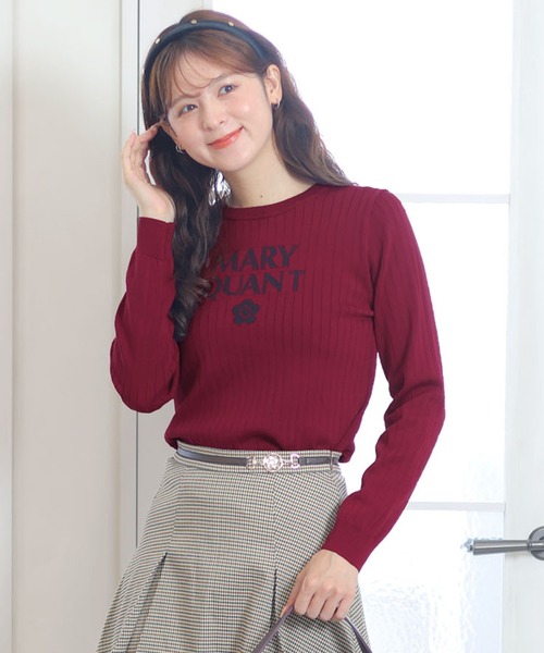 maru 様 ロゴリブニット プルオーバー（ニット/セーター）｜MARY QUANT