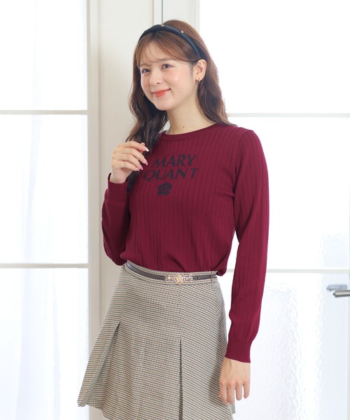ロゴリブニット プルオーバー（ニット/セーター）｜MARY QUANT（マリー