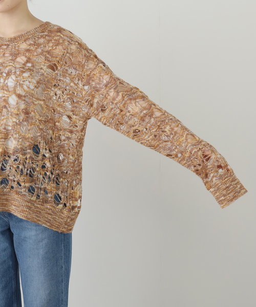 TAAKK(ターク)の「TAAKK MOHAIR KNIT TA25AW-KN035:ニット(ニット/セーター・レディース・イエロー・MEDIUM)」の8枚目の写真