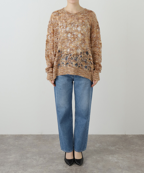 TAAKK(ターク)の「TAAKK MOHAIR KNIT TA25AW-KN035:ニット(ニット/セーター・レディース・イエロー・MEDIUM)」の15枚目の写真
