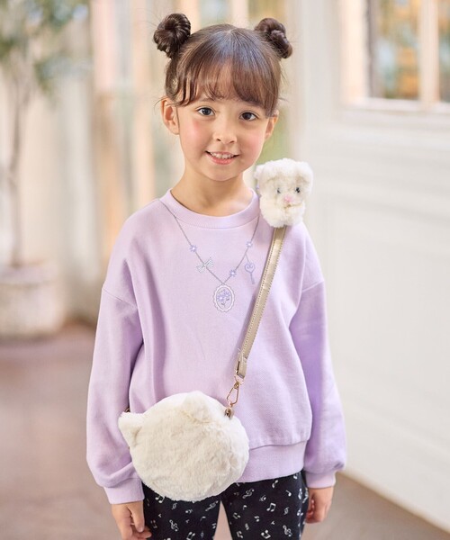 ANY（エニィ）の「肩のりアニマルポシェット（ショルダーバッグ・キッズ・ホワイト系/ベージュ系6・F）」の4枚目の写真