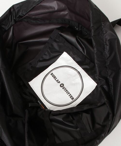 THE MILES(ザ マイルズ)の「BURLAP OUTFITTER バーラップアウトフィッター FOLDING DAY PACK(バックパック/リュック・メンズ・ブラック・FREE)」の4枚目の写真