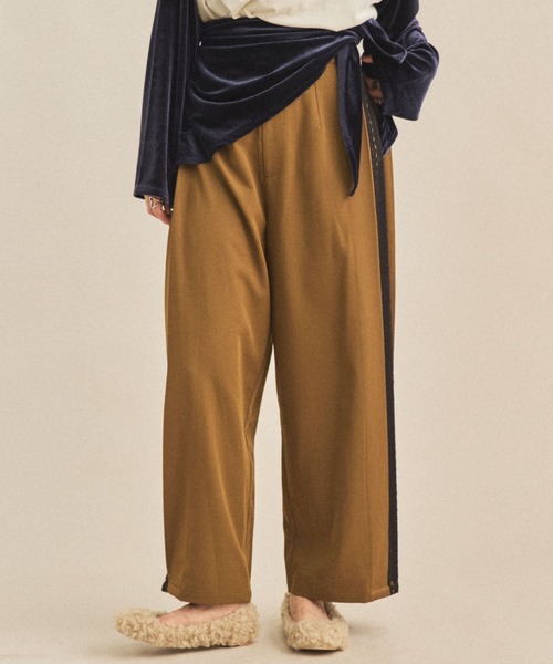 MIRROR STOKE（ミラーストーク）の「【ZOZO限定】SIDE LACE WIDE PANTS/サイドレースワイドパンツ（その他パンツ・レディース・ブラウン/グレー・MEDIUM）」の17枚目の写真