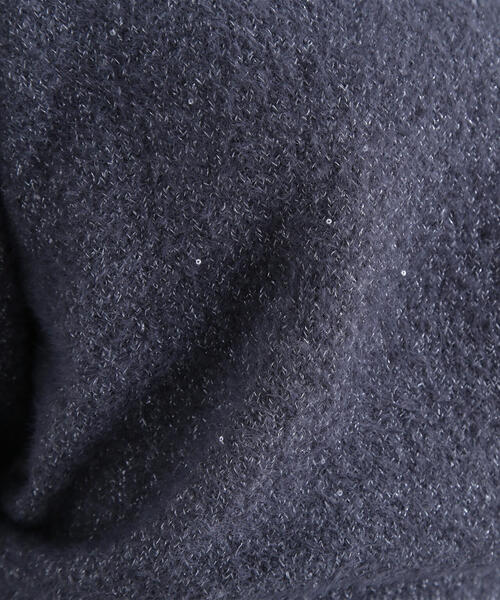 NATURAL BEAUTY BASIC(ナチュラルビューティーベーシック)の「◇スパンコールフェザーニット(ニット/セーター・レディース・ピンク/ベージュ/チャコールグレー・FREE)」の11枚目の写真