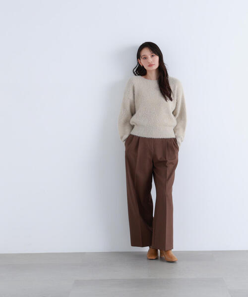 NATURAL BEAUTY BASIC(ナチュラルビューティーベーシック)の「◇スパンコールフェザーニット(ニット/セーター・レディース・ピンク/ベージュ/チャコールグレー・FREE)」の17枚目の写真
