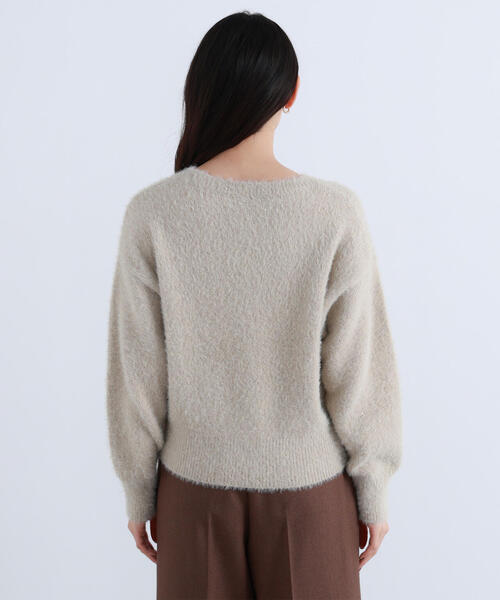 NATURAL BEAUTY BASIC(ナチュラルビューティーベーシック)の「◇スパンコールフェザーニット(ニット/セーター・レディース・ピンク/ベージュ/チャコールグレー・FREE)」の19枚目の写真