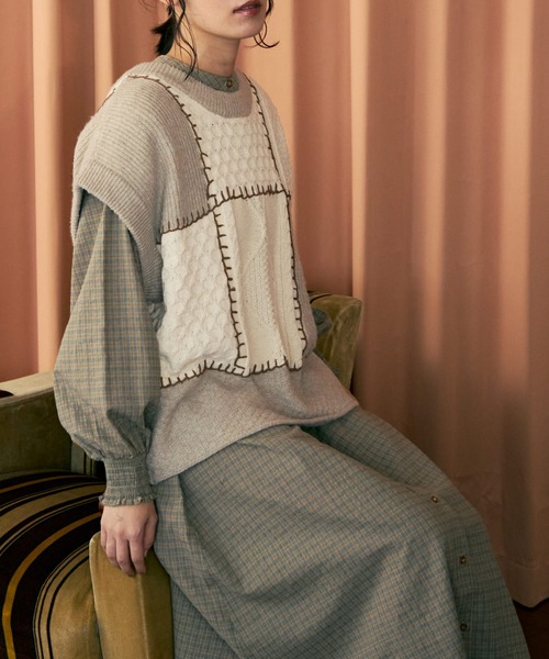 Crisp（クリスプ）の「チェックシャツワンピース（シャツワンピース・レディース・ブラウン/ベージュ・FREE）」の17枚目の写真