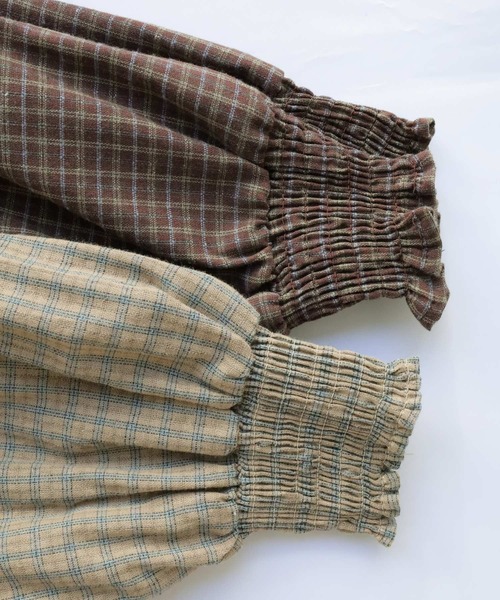 Crisp（クリスプ）の「チェックシャツワンピース（シャツワンピース・レディース・ブラウン/ベージュ・FREE）」の21枚目の写真