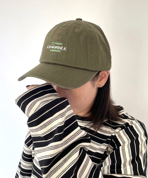 CRB（シーアールビー）の「アルファベットロゴキャップ（キャップ・レディース・チャコールグレー/ブラック/カーキ/オレンジ・F）」の3枚目の写真