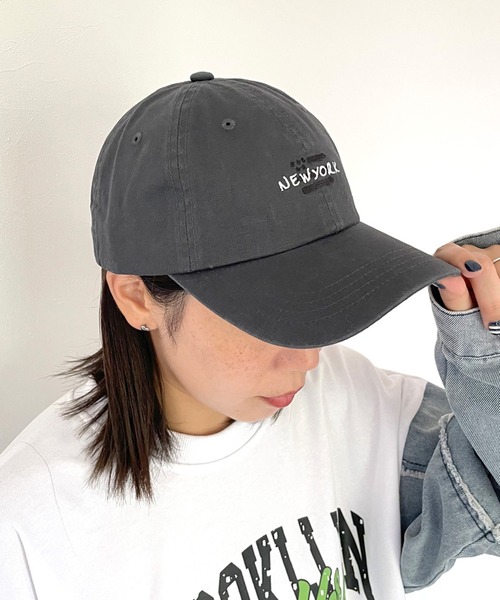 CRB（シーアールビー）の「アルファベットロゴキャップ（キャップ・レディース・チャコールグレー/ブラック/カーキ/オレンジ・F）」の2枚目の写真