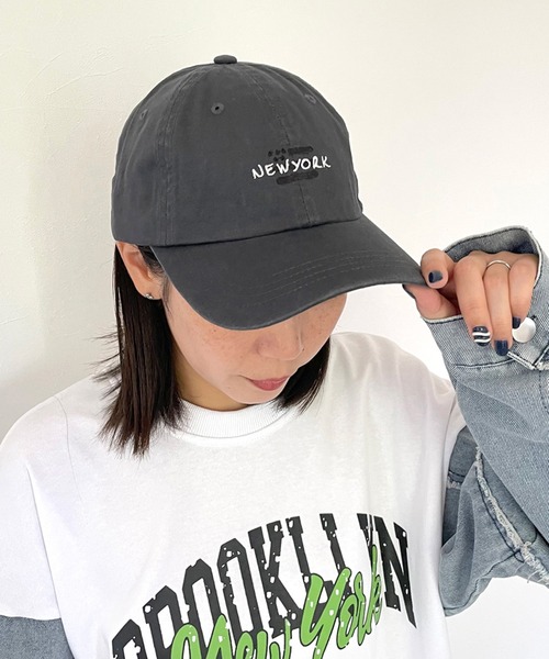 CRB（シーアールビー）の「アルファベットロゴキャップ（キャップ・レディース・チャコールグレー/ブラック/カーキ/オレンジ・F）」の14枚目の写真